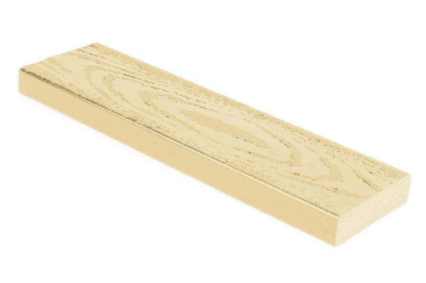 Брус лавочный ДПК AЙ-ТЕХПЛАСТ цвета слоновой кости купить в Омске