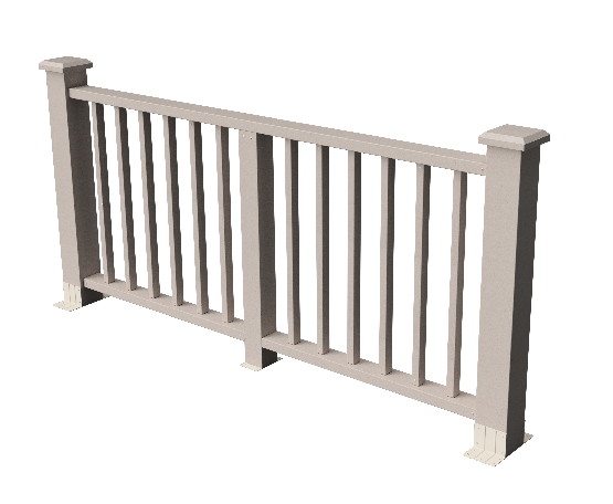 Декоративное ограждение ДПК GRINDERDECO Альма в цвете выбеленый дуб купить в Омске