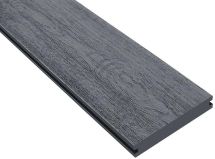 Террасная доска ДПК Outdoor 3D полная NEVADA/CALIFORNIA черного цвета.