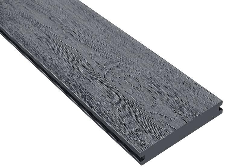 Террасная доска ДПК Outdoor 3D полная NEVADA/CALIFORNIA черного цвета. купить в Омске