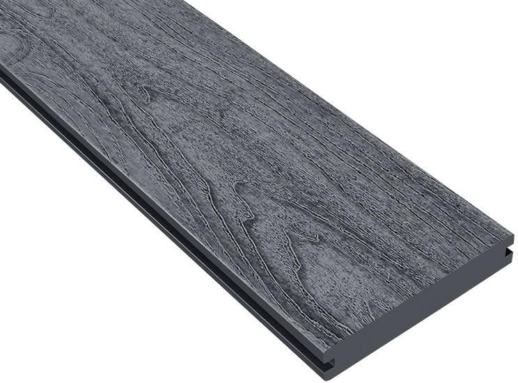 Террасная доска ДПК Outdoor 3D полная NEVADA/CALIFORNIA черного цвета. купить в Омске