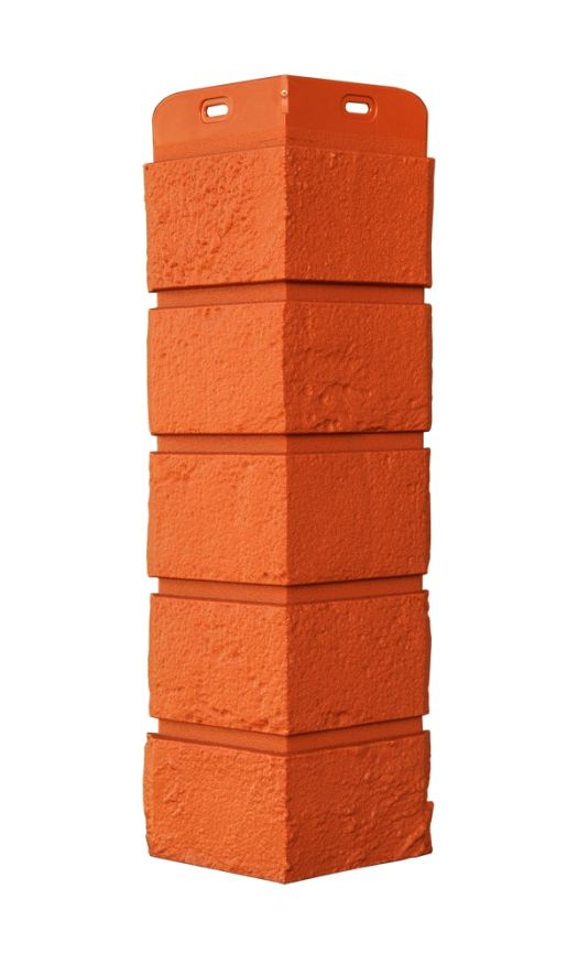 Угол наружный Grand Line, Состаренный кирпич Classic, Терракотовый купить в Омске