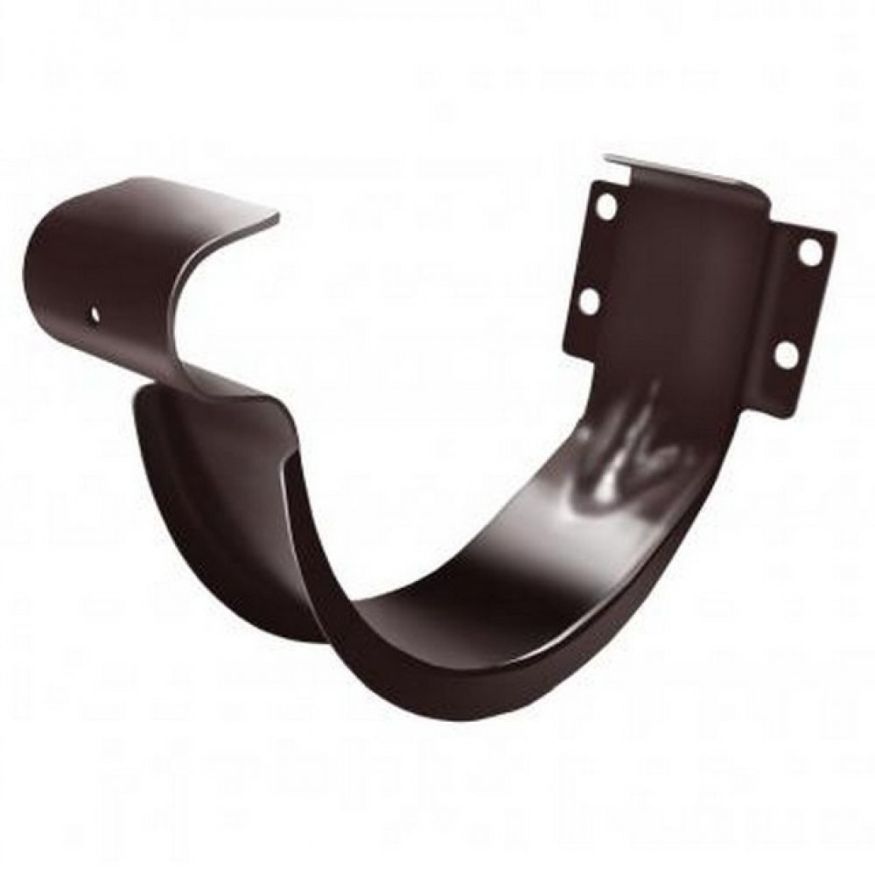 Держатель водосточного желоба Grand Line, цвет коричневый (RAL 8017) купить в Омске