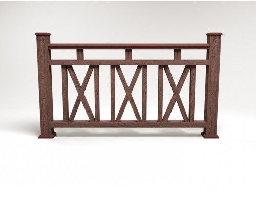 Ограждение из ДПК FG3 коричневое купить в Омске