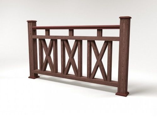 Ограждение из ДПК FG3 коричневое купить в Омске