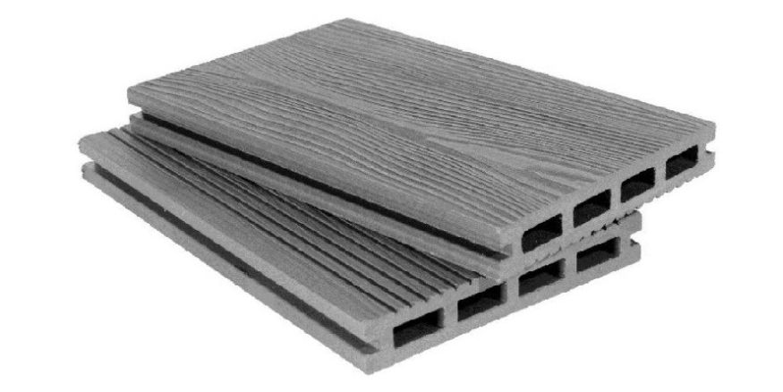 Террасная доска ДПК 3D от АЙ-ТЕХПЛАСТ, серый цвет. купить в Омске