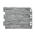 Фасадная панель Fineber, Скол 3D, Светло-серый цвет купить в Омске