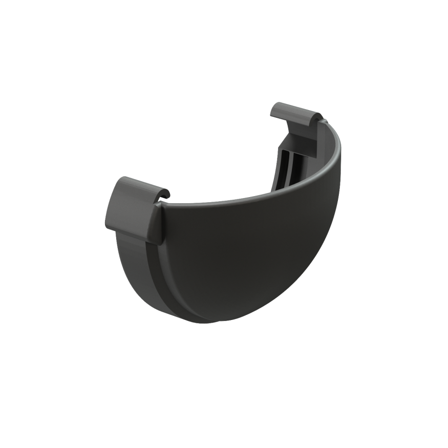 Заглушка желоба Docke Lux, Графит купить в Омске