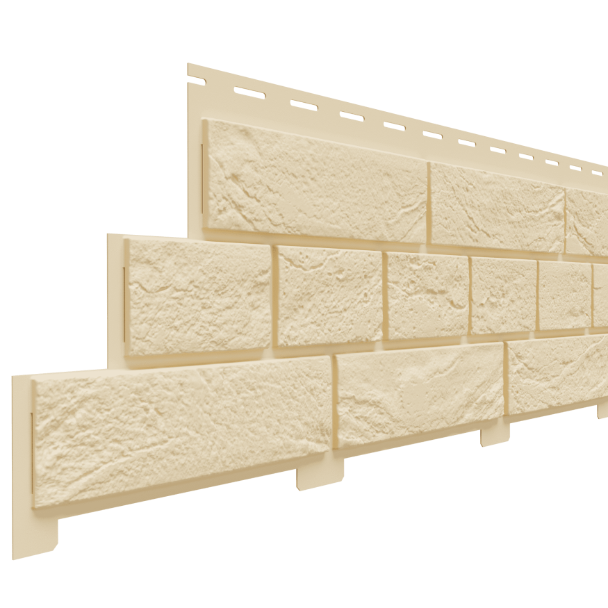 Фасадная панель Доломит, Кирпич Славянка, цвет Шампань купить в Омске