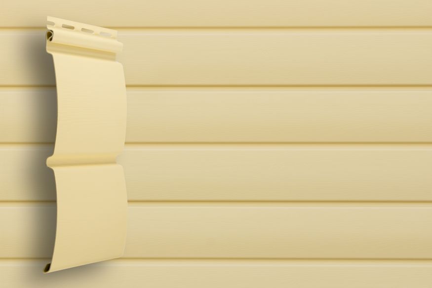 Сайдинг Grand Line, Блок-хаус D4.8 Цвет Ваниль купить в Омске