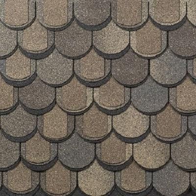 Трехслойная ламинированная черепица Shinglas, Атлантика, цвет Мадейра купить в Омске