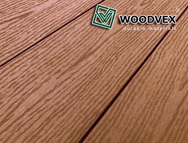 Террасная доска WOODVEX Select из ДПК в цвете Терракота купить в Омске