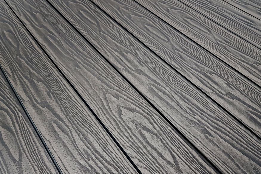 Террасная доска ДПК Terrapol Смарт 3D (полнотелая с пазом) Черное дерево купить в Омске