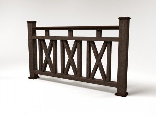 Ограждение из ДПК FG3 цвета венге купить в Омске