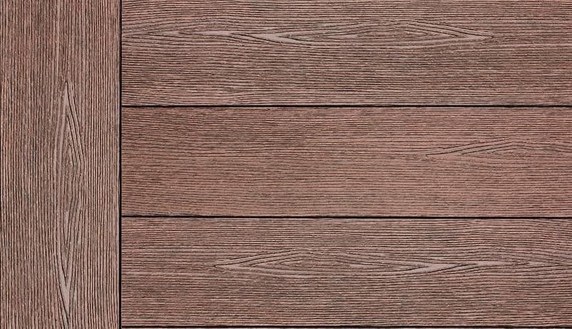 Террасная доска ДПК Outdoor 3D сплошная STORM/OCEAN BROWN коричневая смешанная купить в Омске