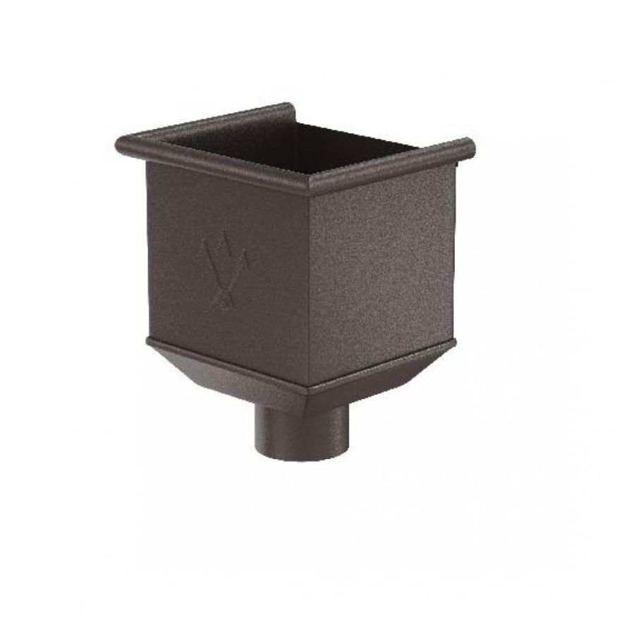 Воронка водосборная Aquasystem RR 32, тёмно-коричневая матовая, 125/90. купить в Омске