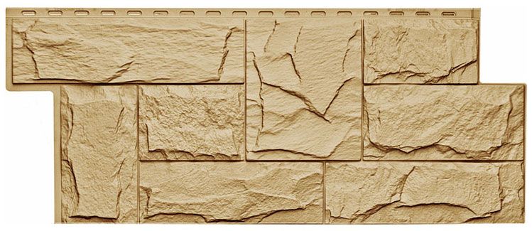 Фасадная панель T-Сайдинг, Гранит Леон ЭКО-1 Крем купить в Омске