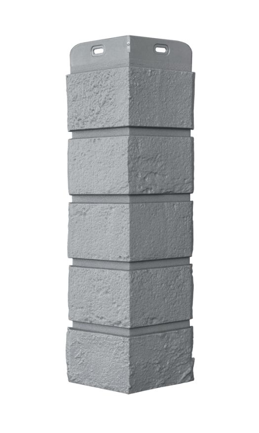 Угол наружный Grand Line, Состаренный кирпич Classic, Серый купить в Омске