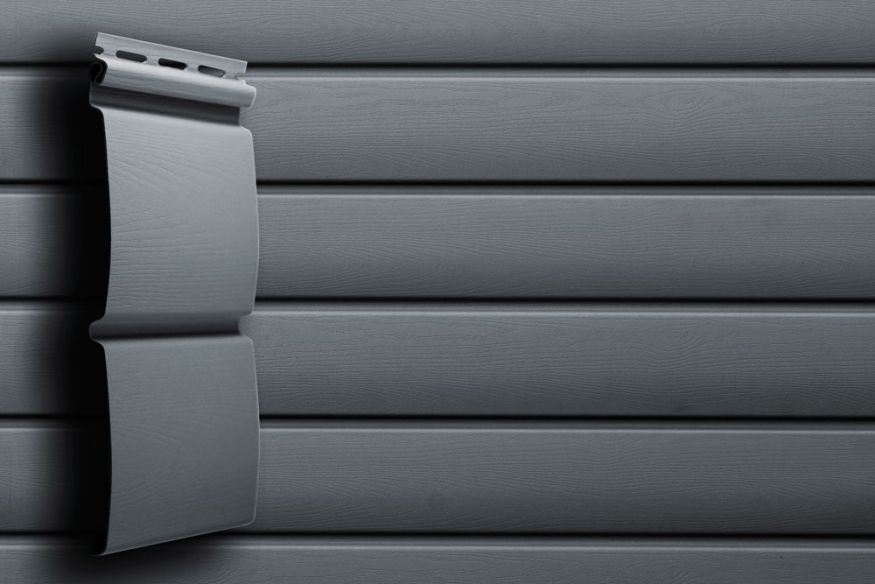 Сайдинг Grand Line, Блок-хаус D4.8 Цвет Графит купить в Омске