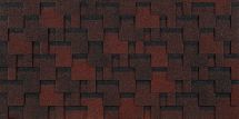 Гибкая черепица Docke EURASIA, Лабиринт, Красный