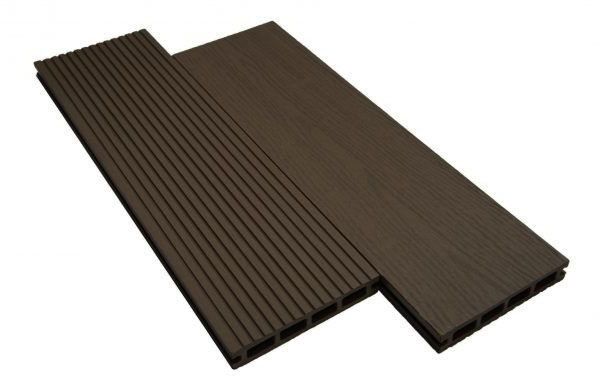 Террасная доска WOODVEX Select из ДПК темно-коричневого цвета купить в Омске