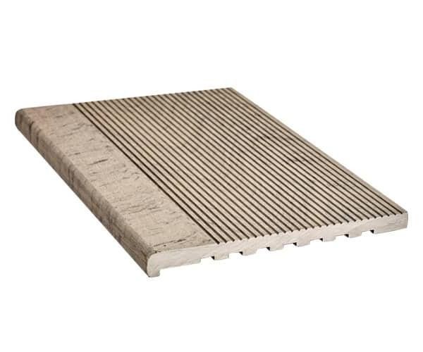 Ступень из ДПК Dortmax в цвете серый дымчатый купить в Омске