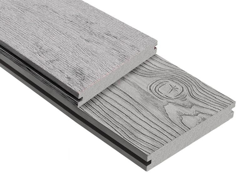 Террасная доска ДПК Outdoor 3D полнотелая STORM/OCEAN GREY, серый микс. купить в Омске