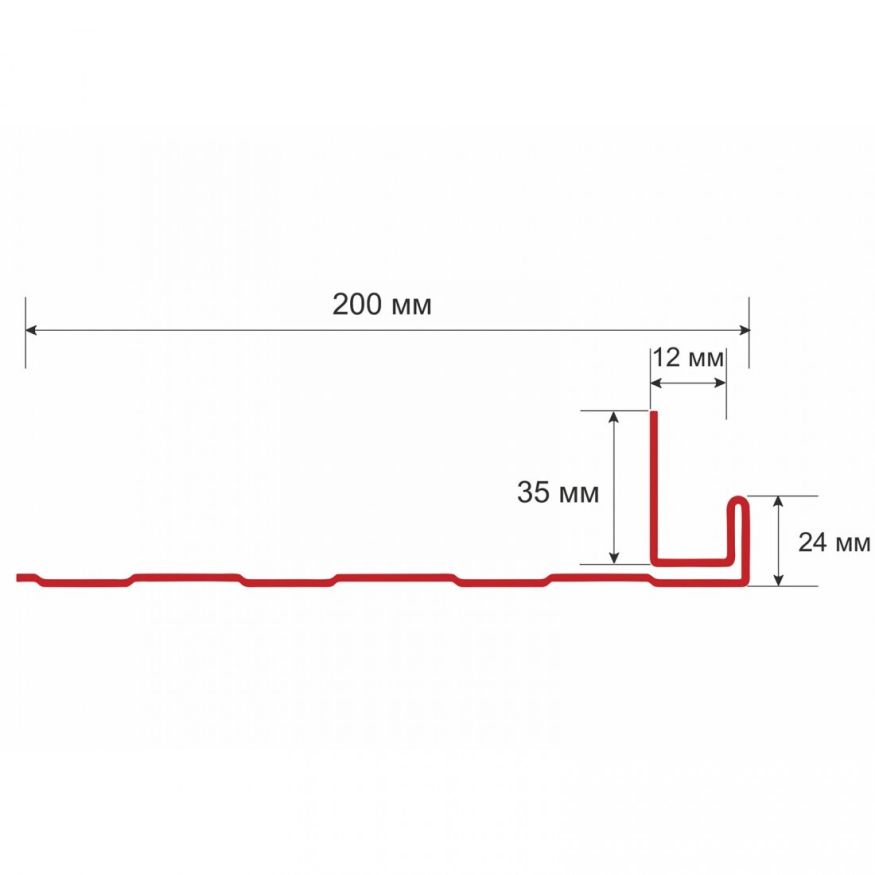 J-фаска для сайдинга, белая, карнизная планка ветровая купить в Омске