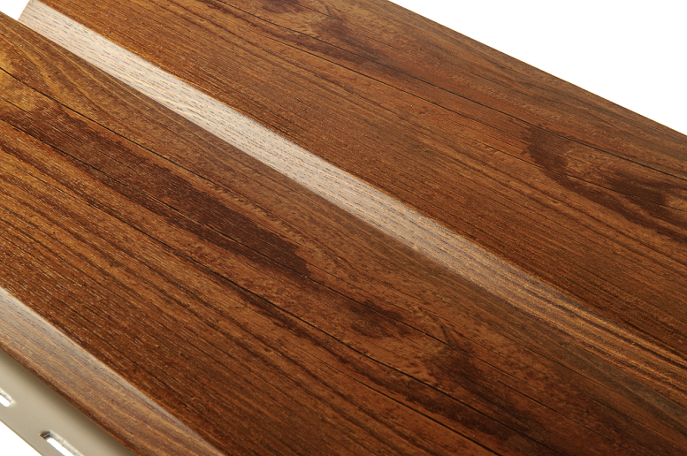 Фасадные термопанели BrusDecor в цвете дуб камарг купить в Омске