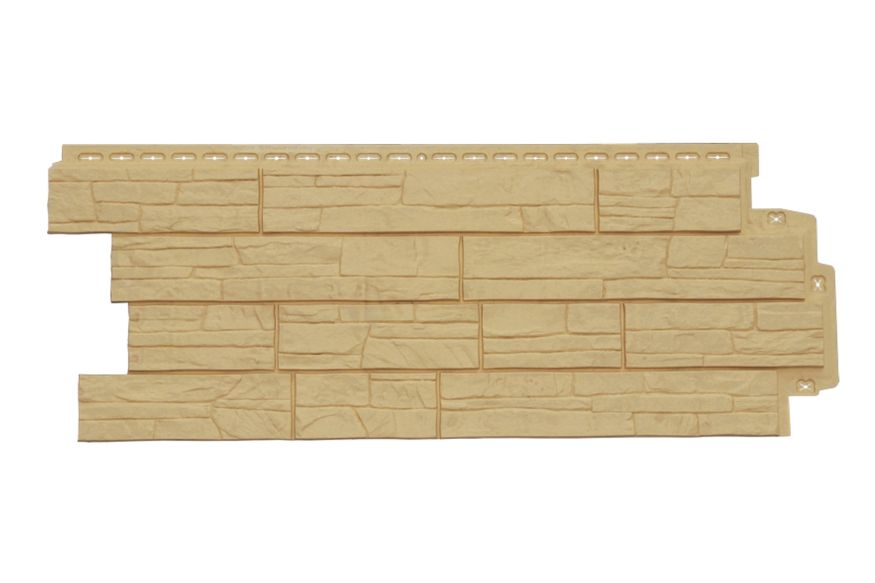 Фасадная панель Grand Line, Сланец Classic, Песочный купить в Омске