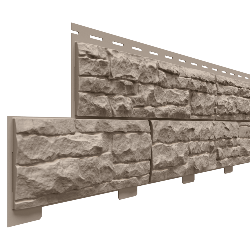 Фасадные панели Доломит, Скалистый риф премиум, Графит купить в Омске