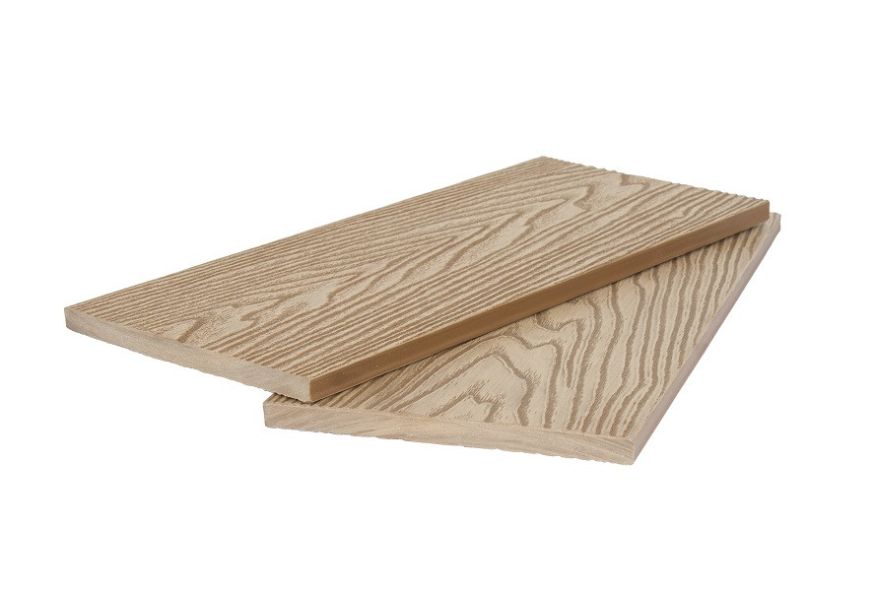 Двусторонняя универсальная полнотелая доска 3D+3D POLIVAN GROUP DENPASAR песочного цвета. купить в Омске