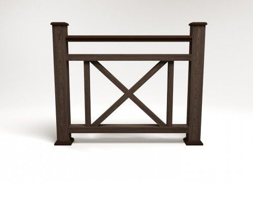 Ограждение из ДПК FG2 цвета венге купить в Омске