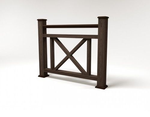 Ограждение из ДПК FG2 цвета венге купить в Омске