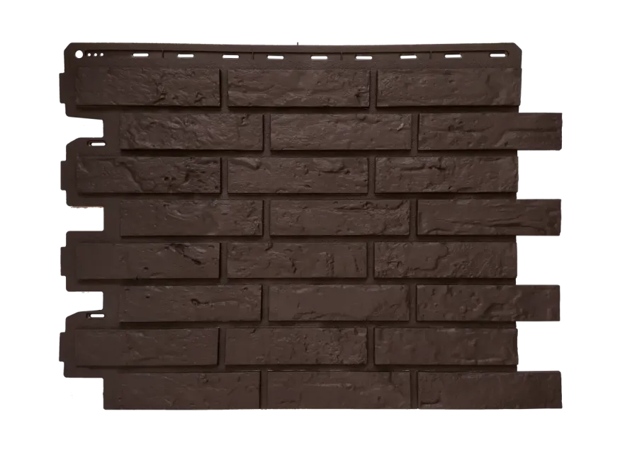 Фасадная панель Альта-Профиль, Кирпич Рижский ЭКО Коричневый купить в Омске