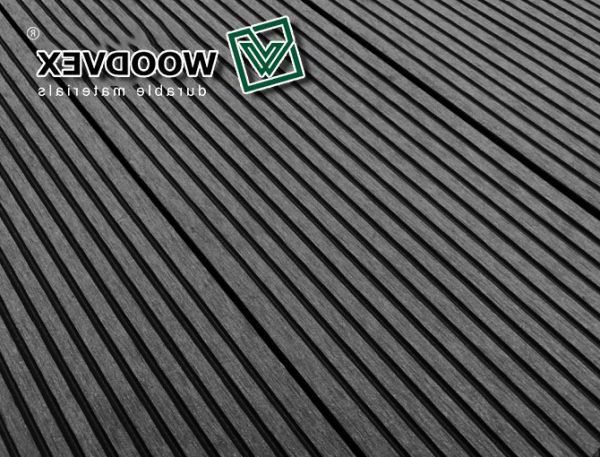 Террасная доска WOODVEX Select из ДПК в цвете Графит купить в Омске