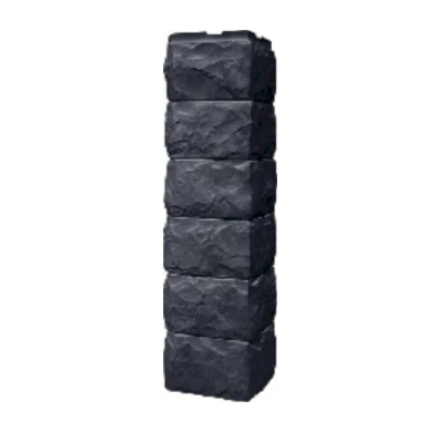 Угол наружный Fineber, Скол 3D, Цвет: Асфальт купить в Омске