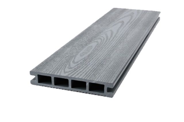 Террасная доска Экодекинг Титан, Серый купить в Омске